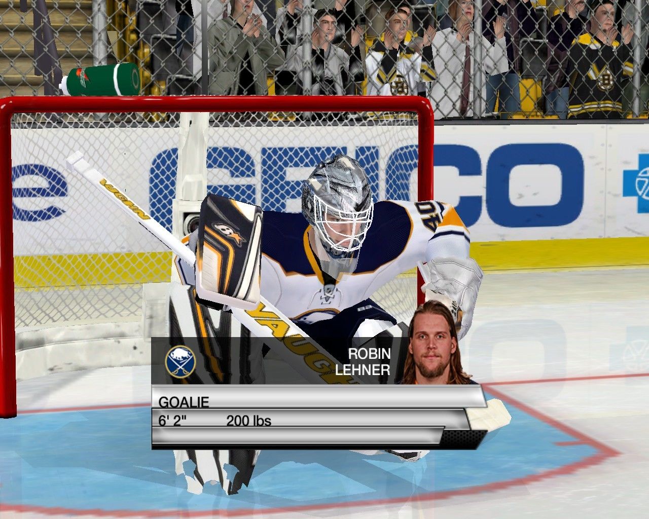 Goalie Bufallo Sabres Robin Lener 2017-18