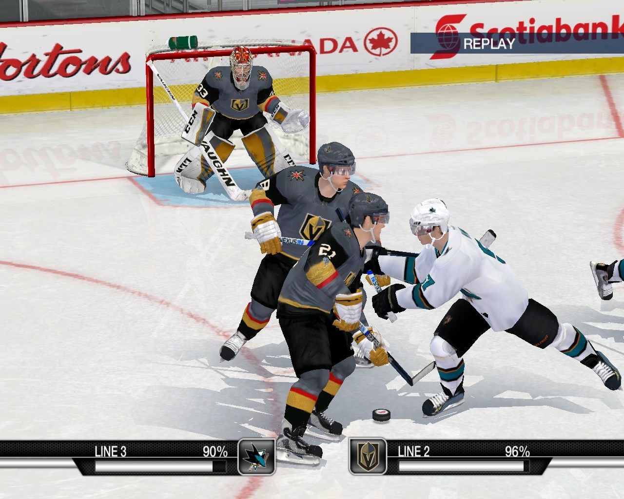 Goalie  Vegas  Maxim  Lagace