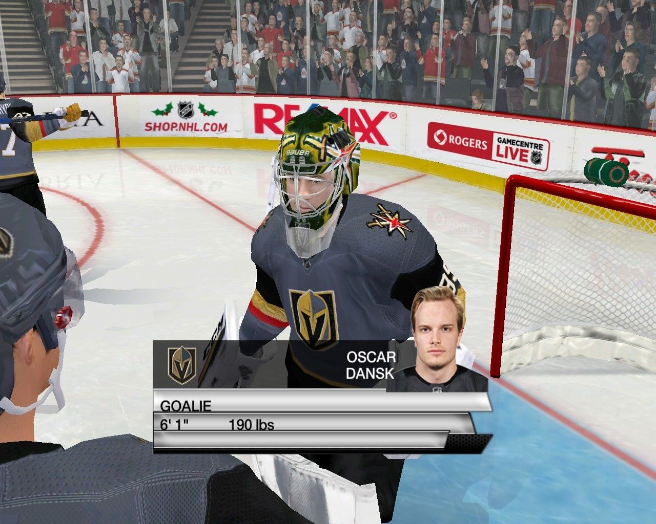 Goalie Oskar Dansk Vegas