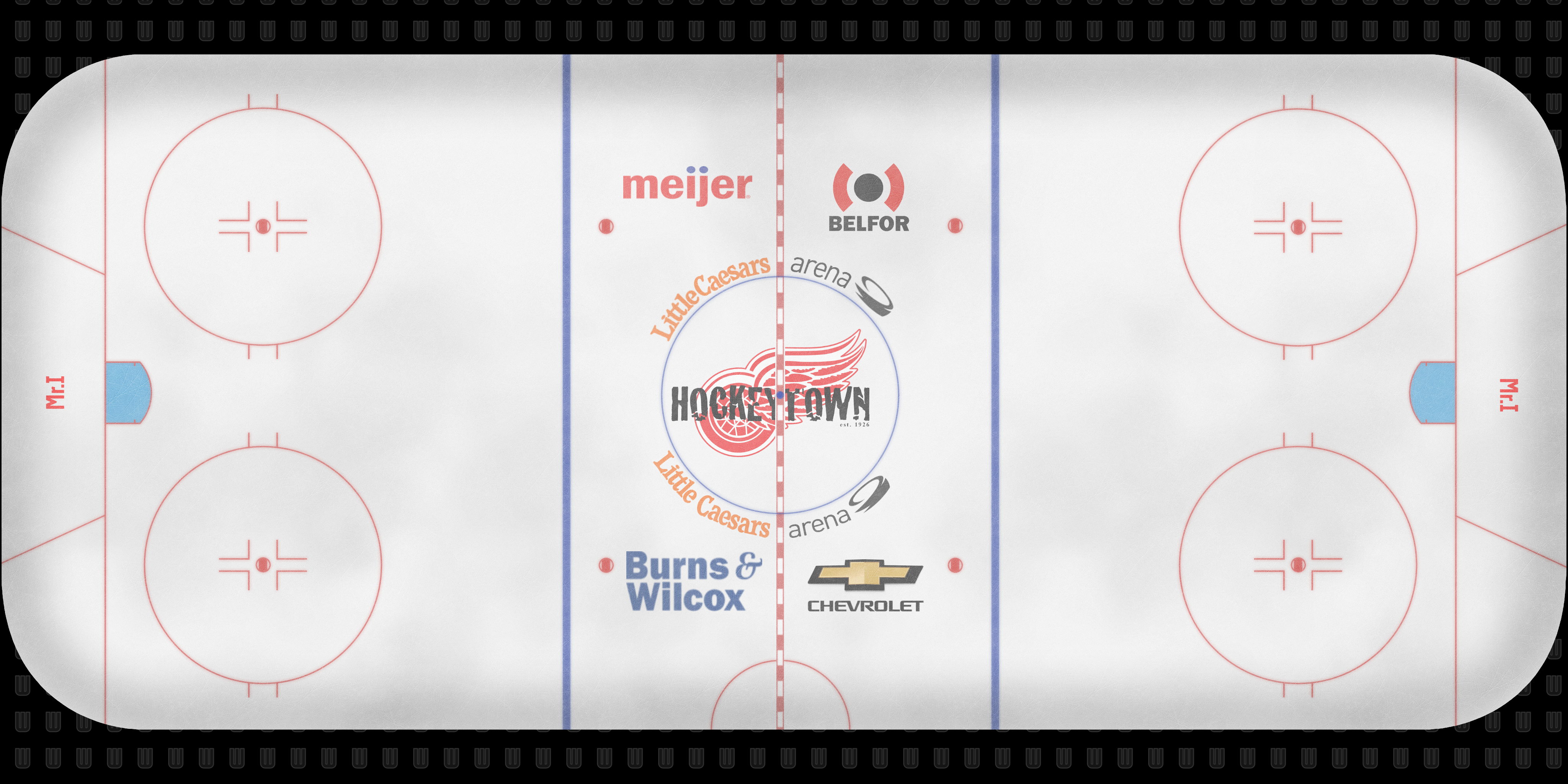 Detroit Red Wings HD+SD Ice 2017-2018
