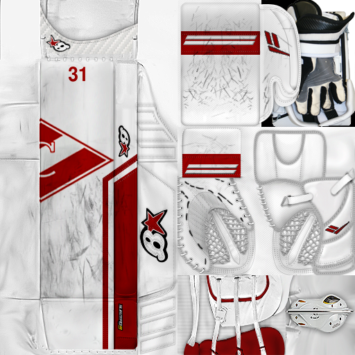 KHL Spartak Moscow Nikita Bespalov Gear Pack