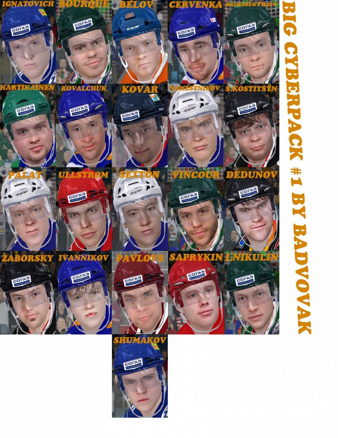 KHL Big cyberfaces pack