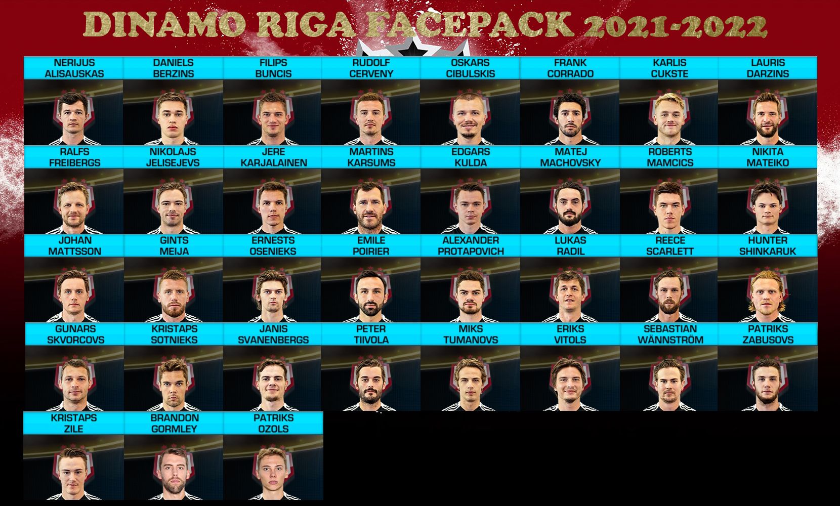 Dinamo Riga Facepack 2021-22