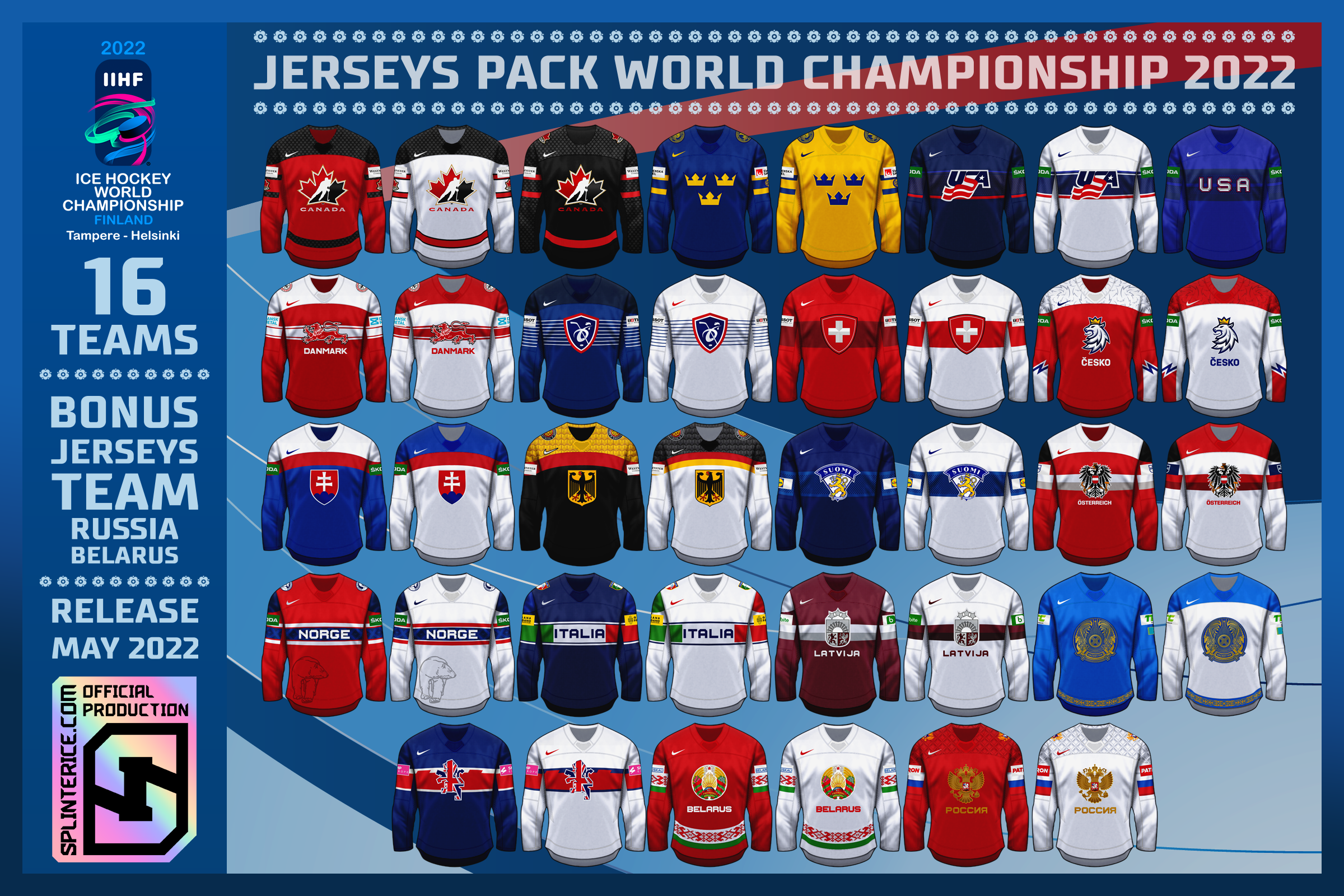 Jerseys Pack IIHF 2022