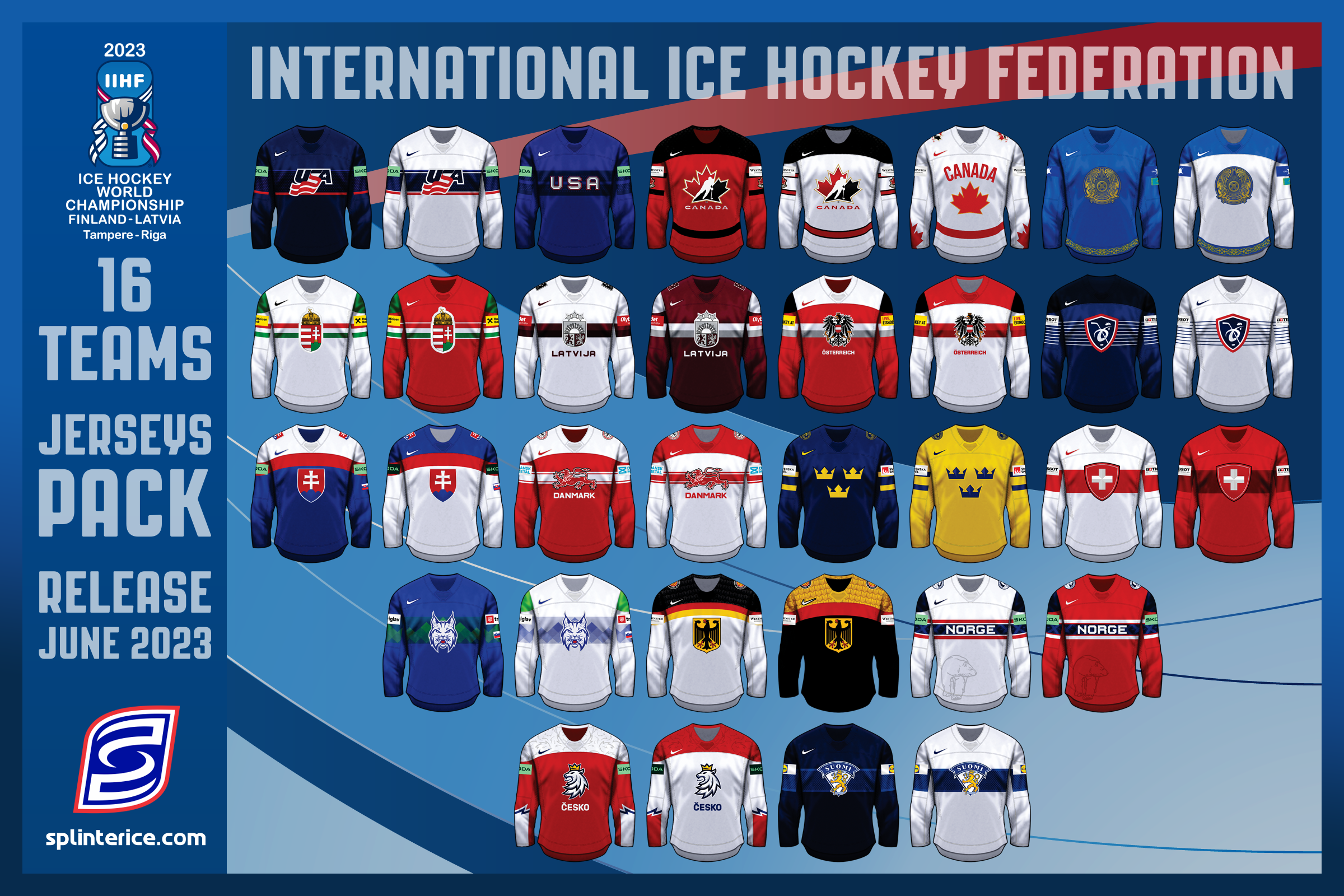 Jerseys Pack IIHF 2023