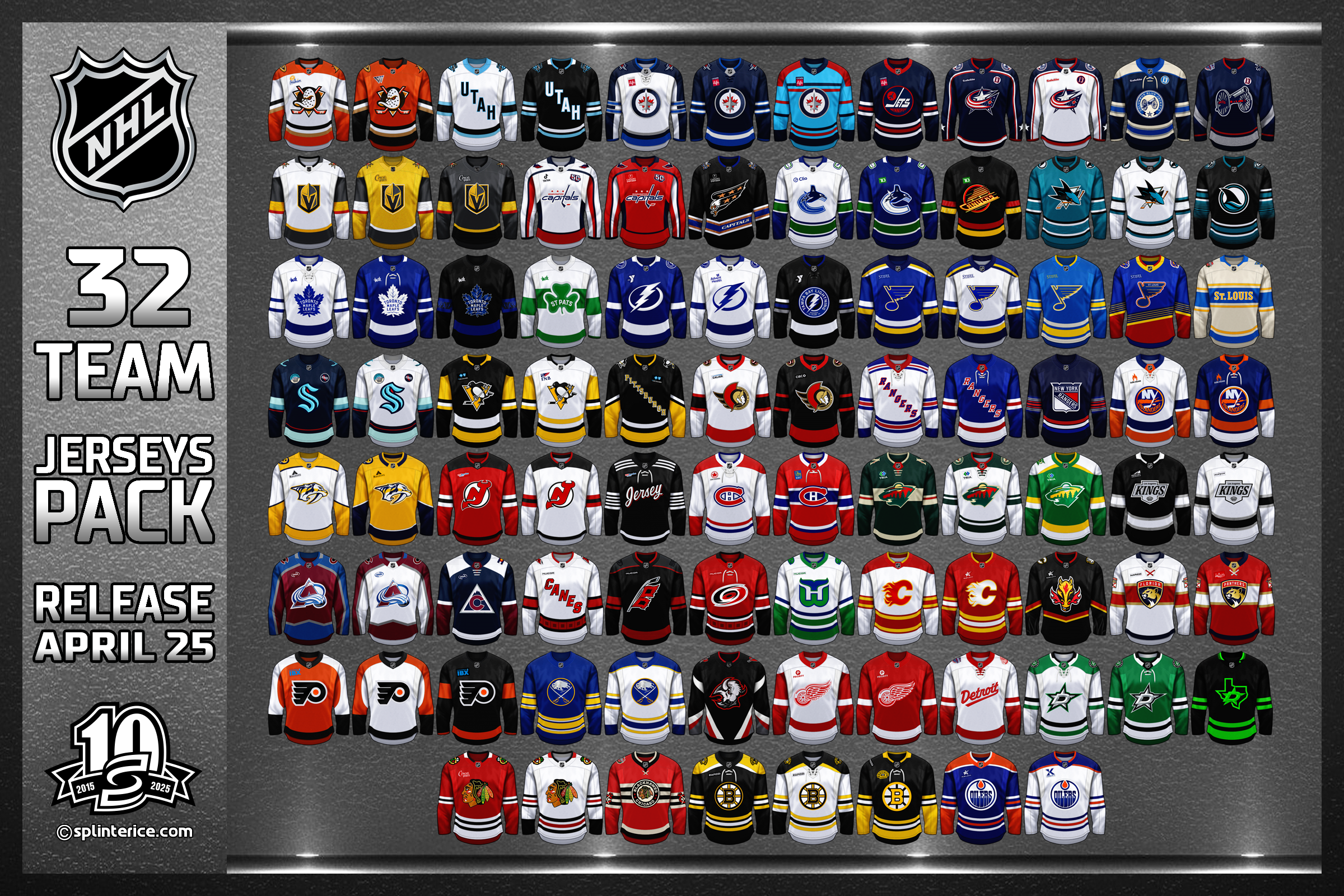 Full Jerseys Pack NHL Season 24-25 Final Release