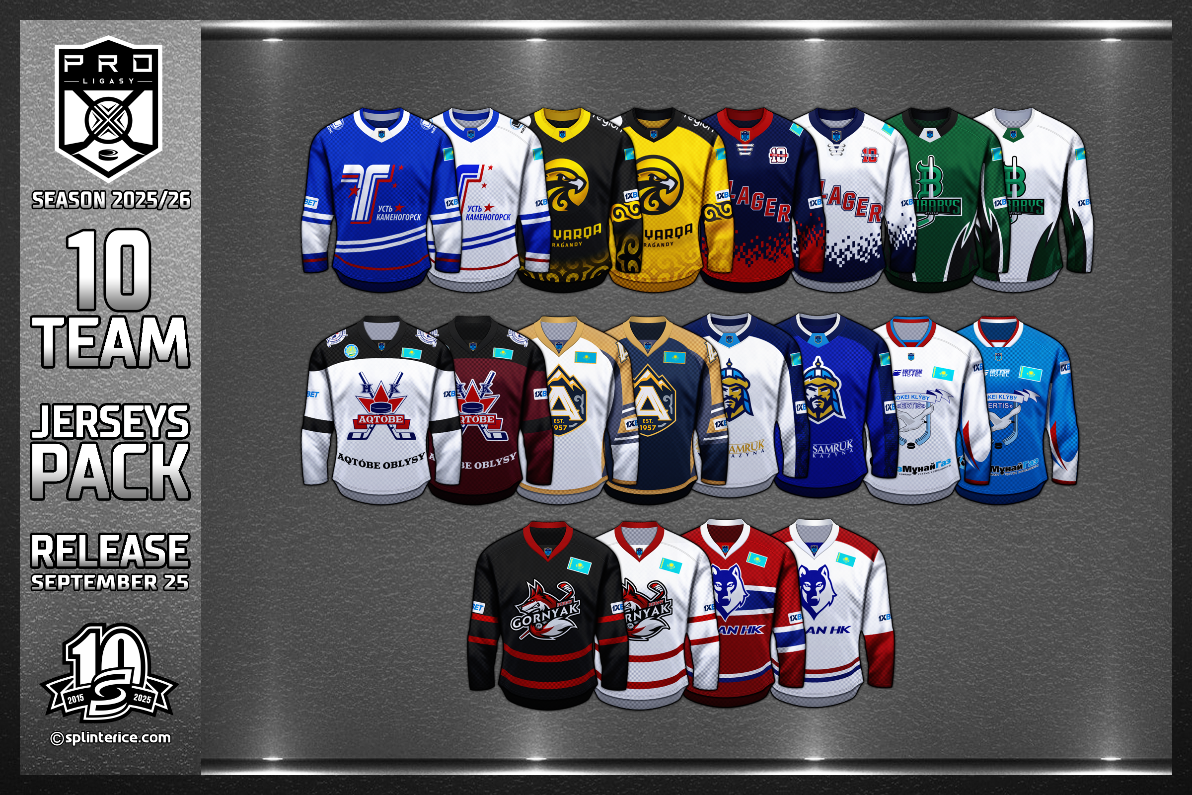 Jerseys Pro Hokei Ligasy season 25-26