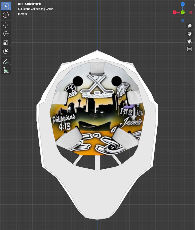 New Goalie backmask model